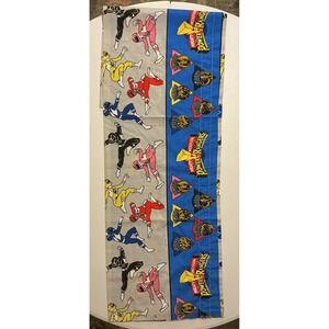 VTG USA 90s Mighty Morphin Power Rangers Body Pilllow Case Kids Room Decor Retro